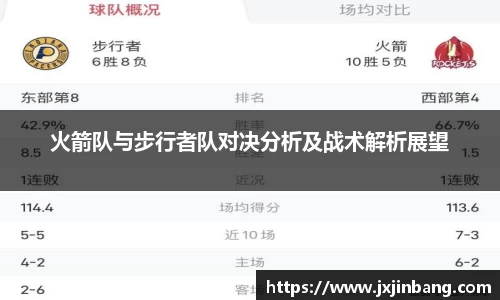 火箭队与步行者队对决分析及战术解析展望
